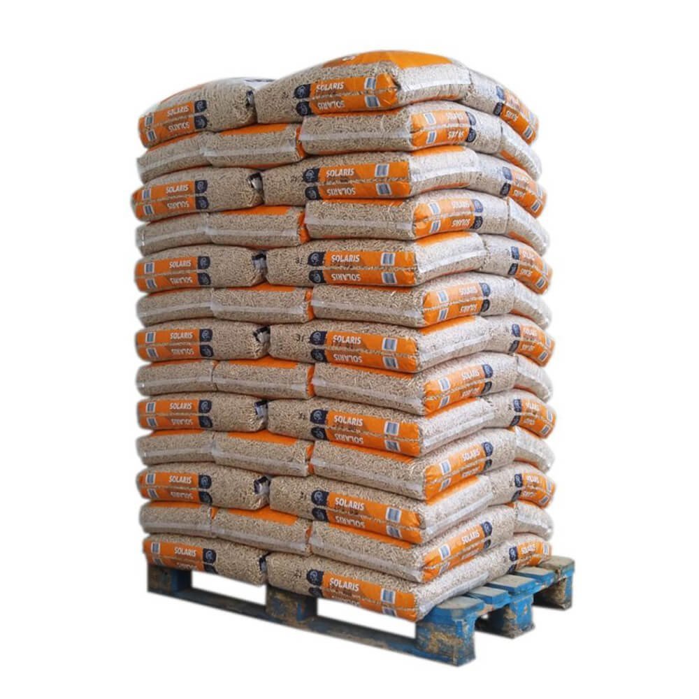 Pellet di legno Solaris – Bancale da 65 sacchi da 15 kg