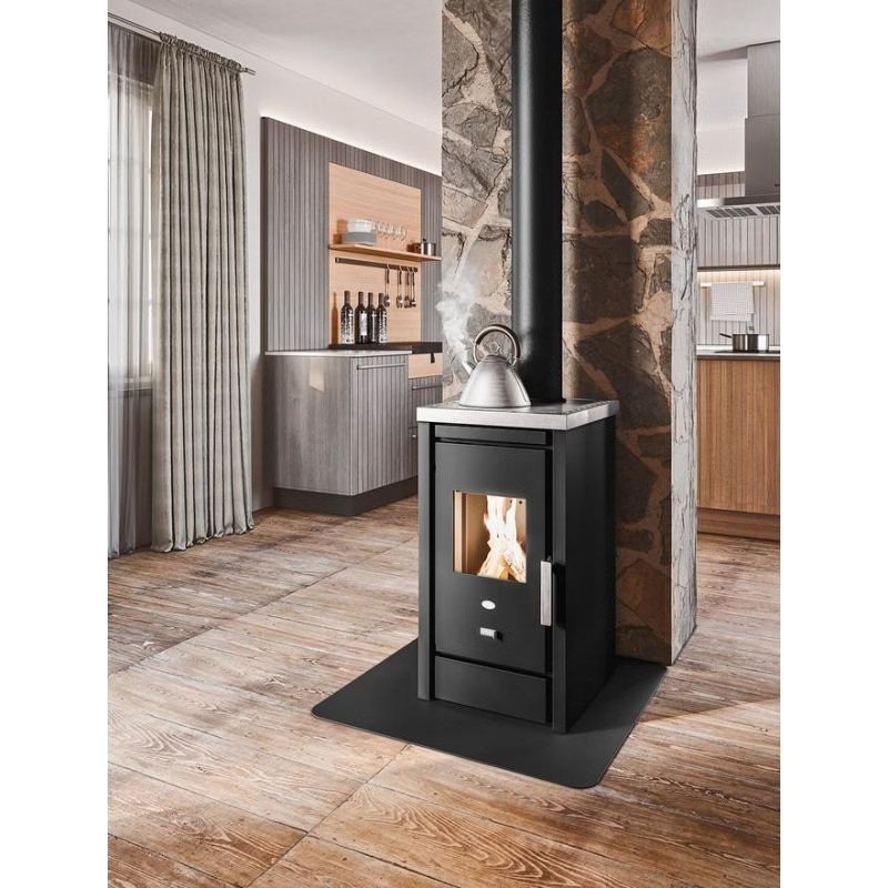 Stufa a legna con piastra di cottura Sandra 6 kW – Evacalor - immagine 2