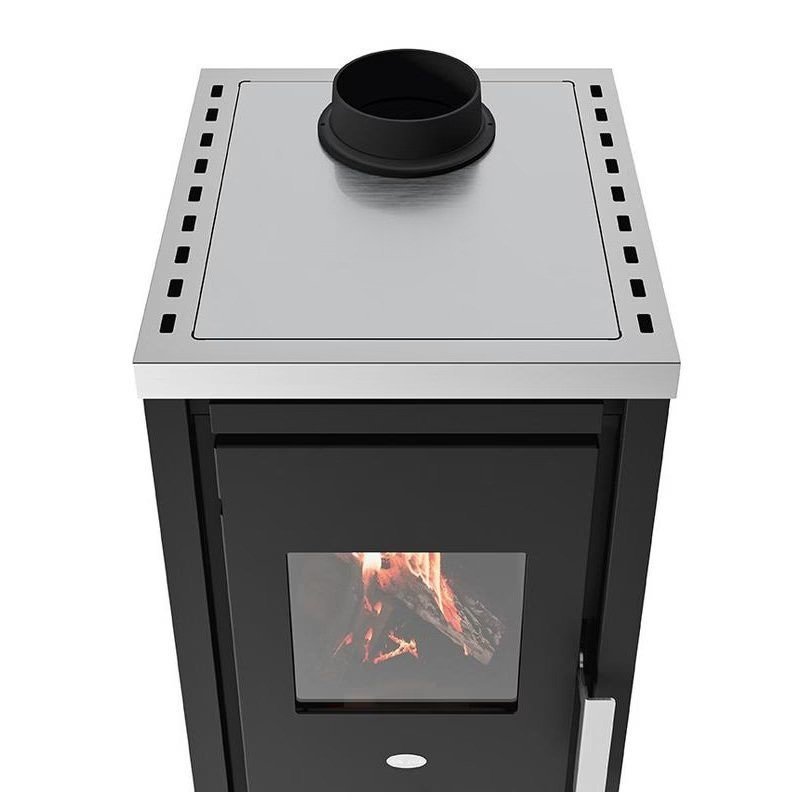 Stufa a legna con piastra di cottura Sandra 6 kW – Evacalor - immagine 4
